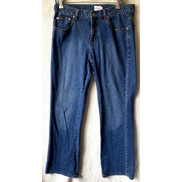 Calvin Klein Jeans Vintage High Rise‎ Bootcut Stone Wash Womens 10 - Picture 1 of 11